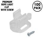 Premium Rope Light Clips - 100 pack - 1/2"