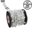 C9 Magnetic 250' Spool 12" Spacing White Wire