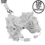C9 Magnetic 100' Stringers 12" Spacing White Wire