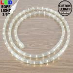Warm White LED Custom Mini Rope Light Kit 3/8" 2 Wire 120v