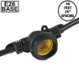48' Black Commercial Grade Stringer (E26 Base)