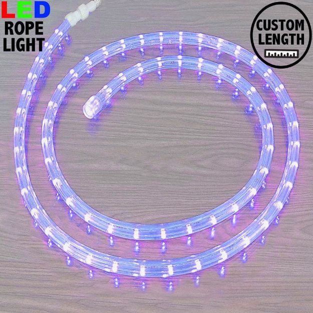 Purple LED Custom Rope Light Kit 1/2" 2 Wire 120v