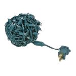 Commercial Grade Wide Angle 100 LED Warm White 34' Long on Green Wire