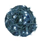 Commercial Grade Wide Angle 100 LED Pure White 34' Long on Green Wire 