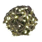 Commercial Grade Wide Angle 100 LED Warm White 34' Long on Brown Wire