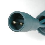 Coaxial 100 LED Multi 4" Spacing Green Wire