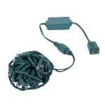 Coaxial 100 LED Red 4" Spacing Green Wire