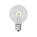 Warm White G50 U-Shaped LED Plastic Flex Filament Replacement Bulbs 25 Pack