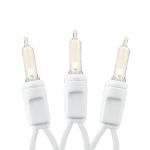 35 Light Traditional T5 Warm White LED Mini Lights White Wire