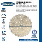 Red 100 Light Starlight Sphere 7.5" 