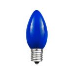 Blue Ceramic Opaque C9 7 Watt Bulbs 25 Pack