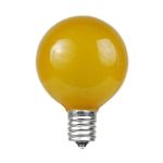 Yellow Satin G40 Globe Replacement Bulbs 25 Pack