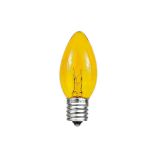 Yellow Transparent C7 5 Watt Bulbs