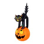 Occasions 7’ Inflatable Black Cat On Pumpkin - Halloween Yard Decoration