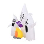 Occasions 5’ Inflatable Color Changing Campfire Ghosts – Halloween Yard Decoration  