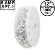 Novelty Lights C7 1000' Spool 12" Spacing 8 Amp White Wire