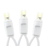 Commercial Grade Wide Angle 70 LED Warm White 35.5' Long on White Wire
