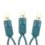 Commercial Grade Wide Angle 70 LED Warm White 24' Long on Green Wire