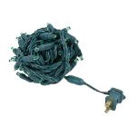 Commercial Grade Wide Angle 70 LED Green 24' Long on Green Wire