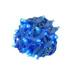 Commercial Grade Wide Angle 70 LED Blue 24' Long on Green Wire