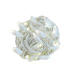 Commercial Grade Wide Angle 70 LED Warm White 24' Long on White Wire