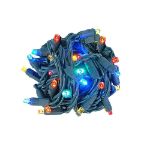 *NEW* TrueTwinkle® LED Christmas Lights 50 LED Multi Color 25' Long Green Wire
