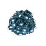Commercial Grade Wide Angle 50 LED Pure White 17' Long on Green Wire