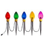 Jumbo LED C7 Multi Color Pathway Light Set