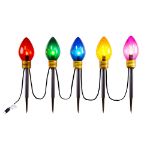 Jumbo LED C7 Multi Color Pathway Light Set