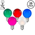 Assorted Satin G30 5 Watt Replacement Bulbs 25 Pack