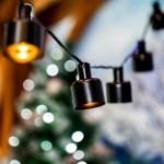 10 Can Lamp Shade LED Filament G40 Globe String Light Set with Warm White Bulbs
