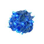 Coaxial 25 LED Blue 6" Spacing Green Wire