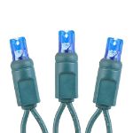 Coaxial 25 LED Blue 6" Spacing Green Wire