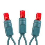 Coaxial 25 LED Red 6" Spacing Green Wire