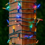 70 Light Traditional T5 Multi LED Mini Lights Green Wire