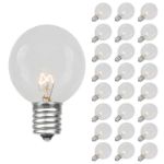 Clear G30 5 Watt Replacement Bulbs 25 Pack