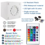 12 Inch Plastic LED Heart, RGBW, Rechargeable, Waterproof, Remote Controlled