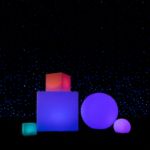 16 Inch Plastic LED Star, RGBW, Rechargeable, Waterproof, Remote Controlled