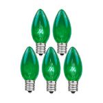 Green Twinkle C9 Bulbs 7 Watt Replacement Lamps 25 Pack