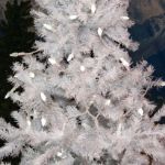 Pure White 70 LED C6 Strawberry Mini Lights Commercial Grade on White Wire