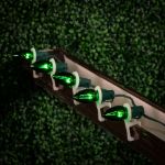 Green Transparent C9 7 Watt Replacement Bulbs 25 Pack