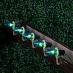 Teal Transparent C9 7 Watt Replacement Bulbs 25 Pack