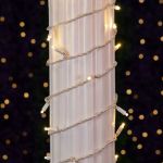 10 Light Non Connectable Warm White LED Mini Lights White Wire