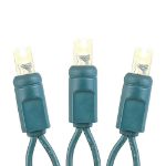 10 Light Warm White LED Mini Lights Green Wire