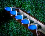 Blue Ceramic Opaque C9 7 Watt Bulbs 25 Pack