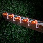 Amber (Orange)  Smooth Glass C9 LED Bulbs - 25k