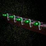 Green Smooth Glass C9 LED Bulbs - 25pk