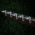 5 Pack Pure White Smooth Glass C9 LED Bulbs