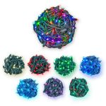 50 RGB + Warm White LED 6" Spacing Green Wire Coaxial w/o Power Supply & Remote