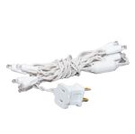 10 Light Non Connectable Warm White LED Mini Lights White Wire